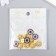 Decor for creativity Plastic "Blue-sun" Set 12 pcs 1.4x1.4 cm
