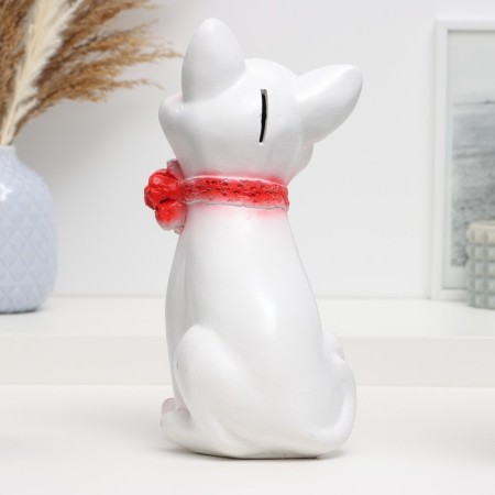Piggy bank "cat Sima" 26x15cm, white-2