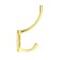 Hook furniture tundra TKD012, two -rod, gold