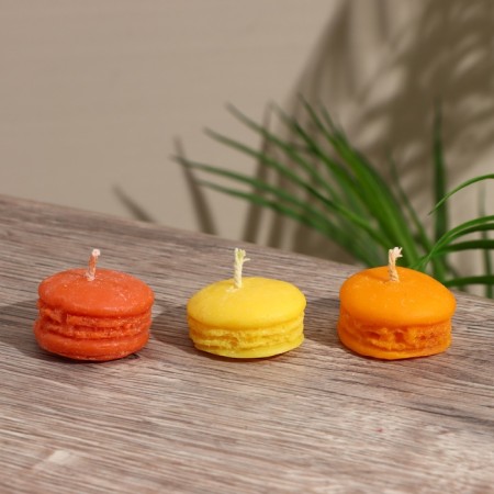 Candle "Makarun" 3.5x3.5x2 cm, soy wax mix-4