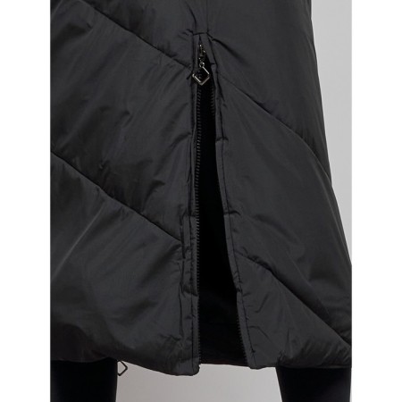 Coat insulated winter female, size 48, black color-10