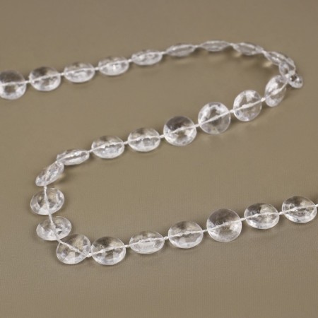 Beads on threads, 10 mm, 9 ± 1 m, the color is transparent