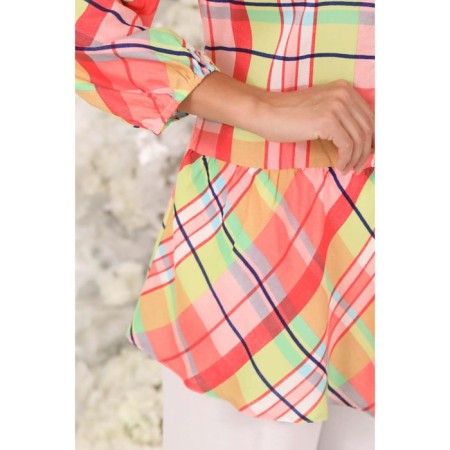 Female blouse, size 44, orange color-10