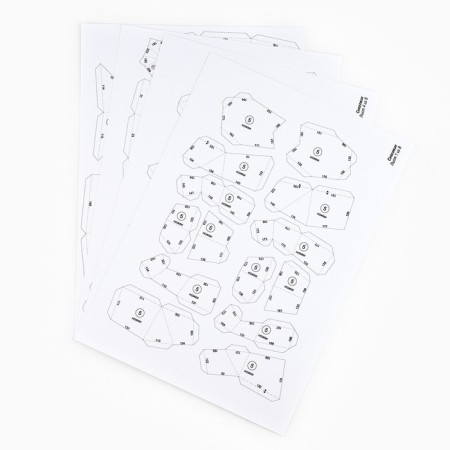 Set for creating a polygonal figure "Snowman" 23x23.3x17.8 cm-3
