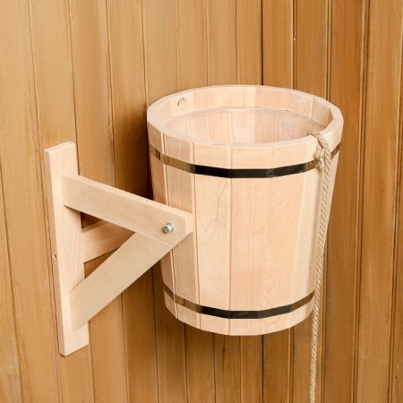 Dousy of alder, 15 liters, with a plastic insert, with an overflow-1