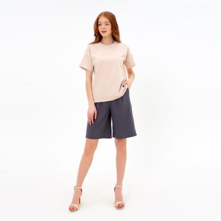 Women's T-shirt Minaku Regular Fit: beige color, rn 52-3