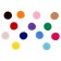 Fetir wheels for creativity and decor "circles", 250 pcs., Size 1 pc. - 3 cm, color mix