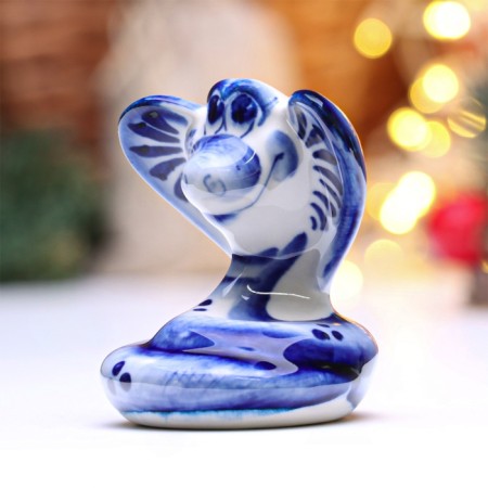 Souvenir "Snake Seraphim" 8x8 cm, Gzhel-1
