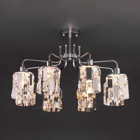 Scoppio chandelier, 8x60W E14, chromium color-1
