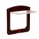 Animal door with 4 modes, opening 15x15.5 (total 22.5x20 cm), dark brown