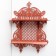 Decorative shelf, red tree, 53x38x12.5 cm