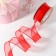 Kapron “wave” ribbon, with brilliance, 40 mm, 10 ± 1 m, red color No. 2