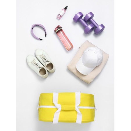 Sports bag, Textura, average size, yellow color-1