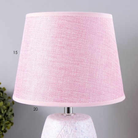 E14 40W Pink 20x20x34 cm Risalux table lamp "Isabella"-5