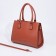 Women's bag El Masta with a zipper, external pocket, long belt, redhead color