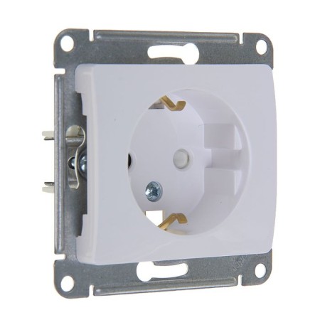 SE SE GLOSSA, 16 A, 250 V, built -in, with salary, curtains, iP20, white, GSL000145