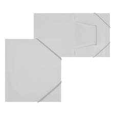 Elastic band A5, 500 μm, Calligrata, Koreshka 15 mm, up to 100 sheets, white