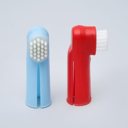 Set of dental brush two -sided + brush Batter + Massager for gums (set 3 pcs), mix-7