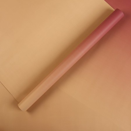 Matte film bilateral "gradient", beige-brown, 0.5 x 10 m