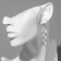 Earrings Assorted "Geometry" circles, color silver