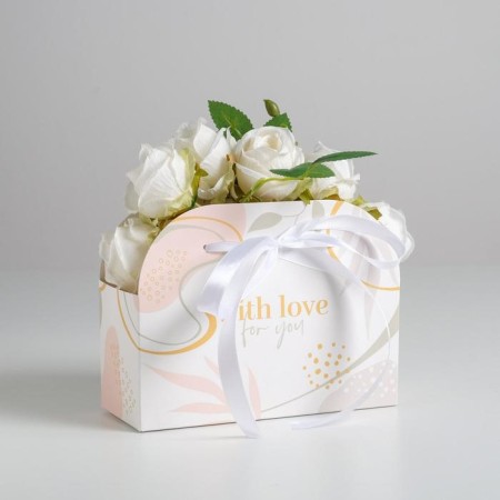 Carriage for flowers folding "With love for you", 17 × 13 × 7 cm