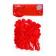 Decorative hearts, set 100 pcs., 2 cm, red color