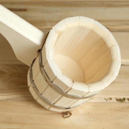 Set for a bath (3 in 1): Bucket 0.8l + Zaparnik 9l lay. Insert + gang 10l stainless steel. insert-7