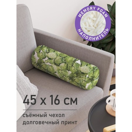 Pillow Roller "Cacti, decorative, size 16x45 cm