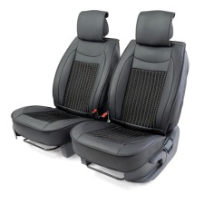 Frame caps for the front seats Car Performance, 2 pcs, eco -leather, and