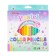 Pencils 24 colors in a plastic box, triangular, wooden, pastel mix