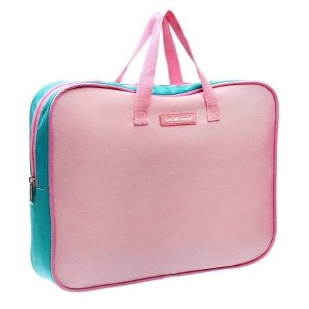 Folder with handles Textile A4, 360 x 290 x 70 mm, Erich Krause Pastel Rose, pastel/pink, 54676-1