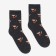 Women's terry socks "chanterelles", gray color, size 23-25