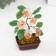 Bonsai Souvenir "Flower tree" Pink 5 flowers 7x5.2x13 cm
