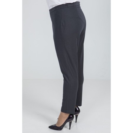 Female trousers, size 58, dark gray color-3