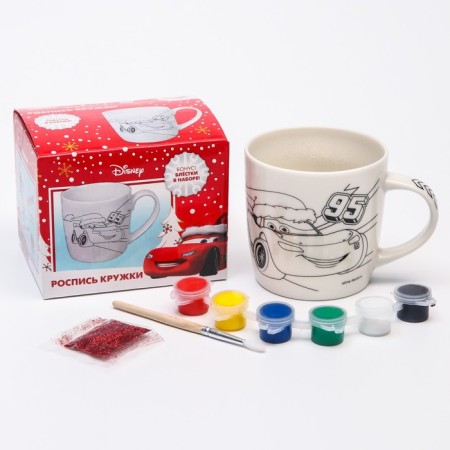 Set of mug for coloring, 300 ml "lightning!", Cars-1