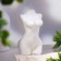 Figure candle in a gift box "Women's silhouette", 10 cm, white