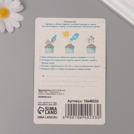 The growing postcard is "the most dear!" 10*15 cm-2