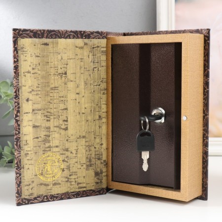 Safe Brush tree to the leatherette "Old Book" 21x13x5 cm-2