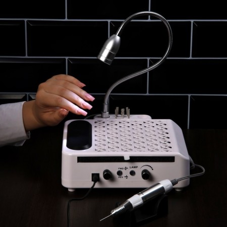 A device for manicure and pedicure Windigo LMH-04, 80 watts, 35000 rpm, lamp, pen, white-12