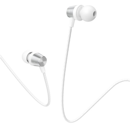 Hoco M79 headphones, wired, vacuum, microphone, jack 3.5 mm, 1.2 m, white-2