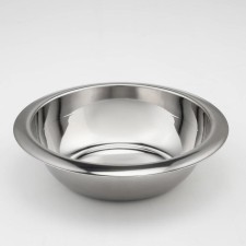 Misk of stainless steel, 1.6 liters, d = 24 cm, 201 Marka, thickness 0.8 mm, internal diometer 20 cm