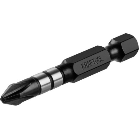 Bits Kraftool Impact Pro 26191-2-50-S10, E 1/4 ", 50 mm, PH2, 10 pcs., Philips, case