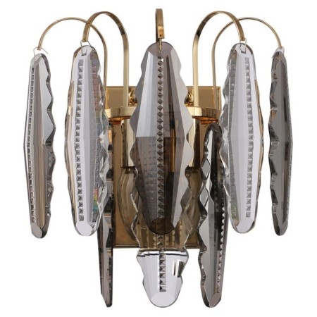Lamp wall crystal Florin 2xe14 40W, size 15.8x26.7x28.5 cm, color gold-1