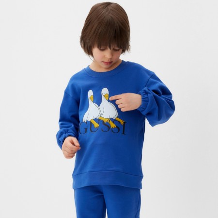 Costume (jumper, trousers) KAFTAN GUSSI p. 36 (134-140), blue-1