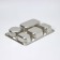 Stainless steel tray, 5 sections, 28 × 22 × 4 cm