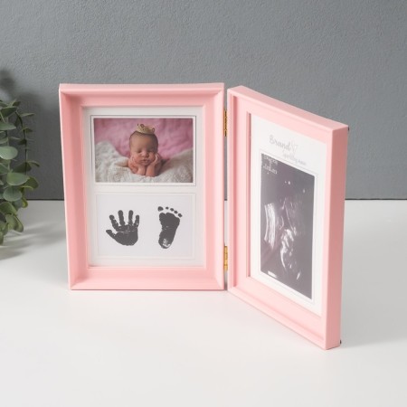 Photo frame plastic 8x12 cm "Our baby" Pink with a frame for ultrasound 2x36.5x22.7 cm-1