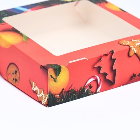 Folding box with the Orange window, 15 x 15 x 4 cm-3