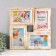Platinum multiplite collage for 4 photos 10x15 cm, white with gold