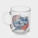 New Year's glass tea mug "Snakes", 200 ml, mix