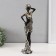 Polystone souvenir "African in a silver robe with flowers" 11.5x8x36 cm